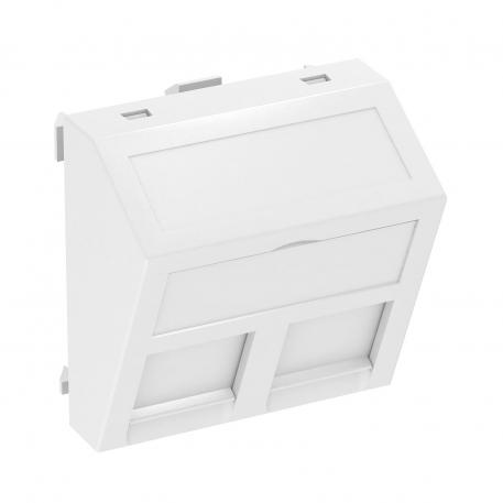 Datatechniekdrager, 1 module, schuine uitlaat, type B