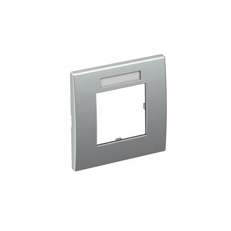 Afdekraam AR45-BF1, voor inbouwdoos 71GD8-2, 1-voudig, met tekstveld voor horizontale apparatuurinbouw 1 | Horizontaal