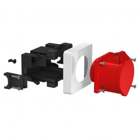 Contactdoos compleet CEE, 1-voudig, 32 A
