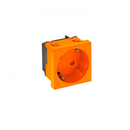 Contactdoos 33°, randaarde, 1-voudig 1 | 1-voudig 33° | oranje; RAL 2004