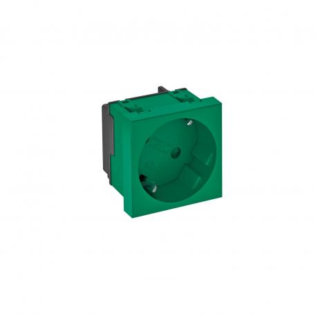 Contactdoos 33°, randaarde, 1-voudig 1 | 1-voudig 33° | groen; RAL 6029