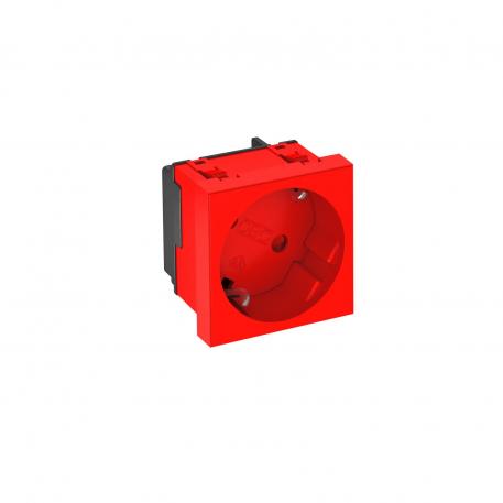Contactdoos 33°, randaarde, 1-voudig 1 | 1-voudig 33° | rood; RAL 3001