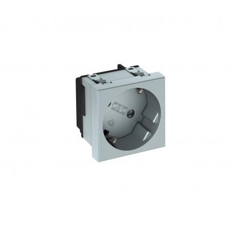 Contactdoos 33°, randaarde, 1-voudig 1 | 1-voudig 33° | aluminium gelakt