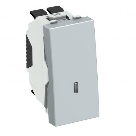 Wisselschakelaar met LED-element, 1/2 module 22 | ja