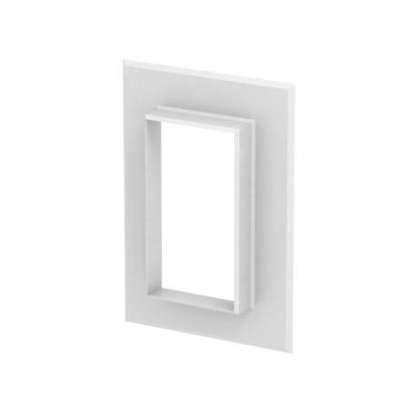 Wandafdekraam aluminium gesloten 70130 198 | 138 | zuiver wit; RAL 9010