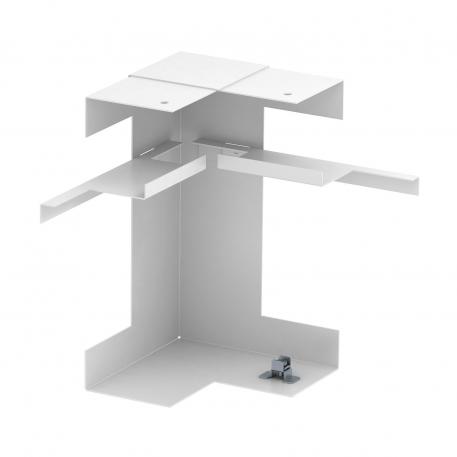 Binnenhoek, symmetrisch, dubbel, voor installatiekanaal Rapid 80, type GS-D70210 zuiver wit; RAL 9010