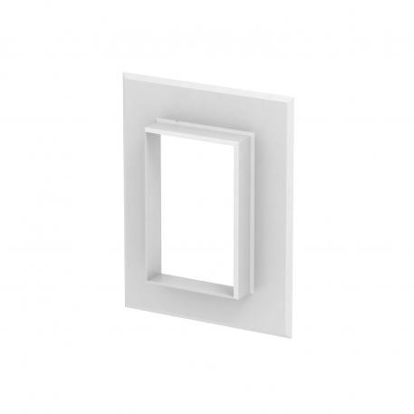 Wandafdekraam aluminium gesloten 70110 178 | 138 | zuiver wit; RAL 9010