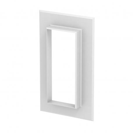Wandafdekraam aluminium gesloten 70170 238 | 138 | zuiver wit; RAL 9010