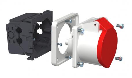 Apparatuurinbouwdoos CEE, 32 A