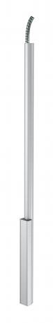 Energiezuil, type ISS 110100F 2300 | Voetstuk | aluminium | zuiver wit; RAL 9010 | 