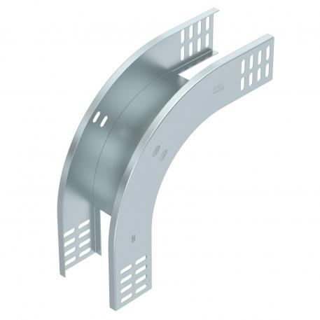 90° verticale bocht, dalend 60 FS 100 | Staal | bandverzinkt | zink