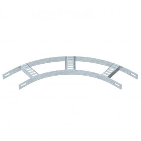 90°-bocht met trapeziumsport, licht FT