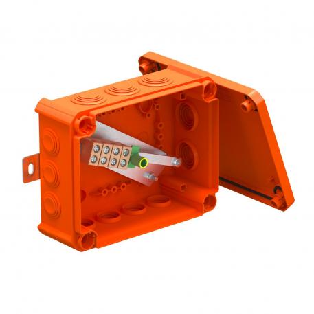 FireBox T160 met kabelinvoeren, enkele klemmen 176x135x67 | 12 | IP66 | oranje; RAL 2003