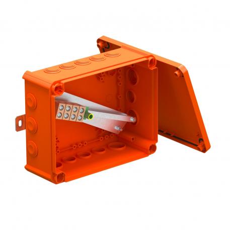 FireBox T250 met kabelinvoeren, enkele klemmen 225x173x86 |  | IP66 | oranje; RAL 2003