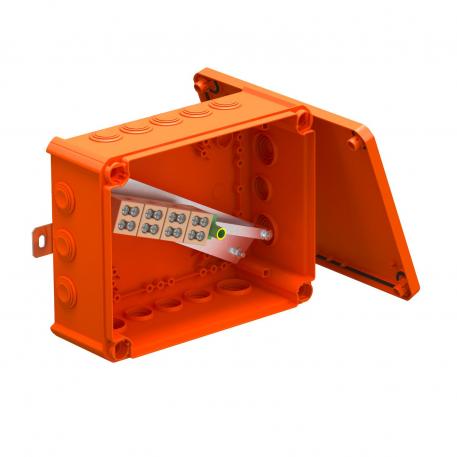 FireBox T250 met kabelinvoeren, dubbele klemmen 225x173x86 |  | IP66 | oranje; RAL 2003