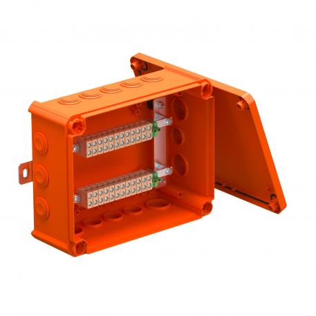 FireBox T250 met kabelinvoeren voor datatechniek, 4x24 225x173x86 | 10 | IP66 | oranje; RAL 2003