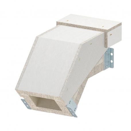 Verticale bocht dalend EI60 voor brandwerend kanaal PLCS D060810 208 | 100 | 150 | 80 | 207 | grijs