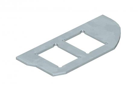 Montageplaat voor de inbouw van data-outlets in GESRM2, 2 x Type C 2 | Type C