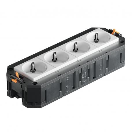 Universele drager UT4, met afdekplaat voor Module 45®-apparaten, systeemlengte 208 mm 208