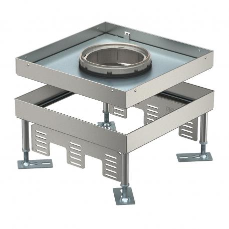 Nivelleerbare cassettes zware belastingen, voor tubus, RKFNSL, nominale grootte 9, roestvast staal 110 | 155 | 21 | 110 | 9 | IP55