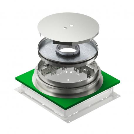 Nivelleerbare cassette voor tubus, RKFNUZD3, roestvast staal