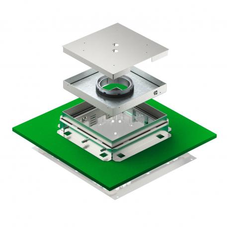 Nivelleerbare ontkoppelbare cassette voor tubus, roestvast staal 136 |  | 25 | 81 | Verzinkbare tubus | 9