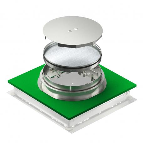 Nivelleerbare cassette voor revisie-opening, RKNUZD3, roestvast staal 140 | 25 |  | R9