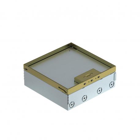 Vloerdoos UDHOME9, 2 x 2-voudige VDE, messing 15