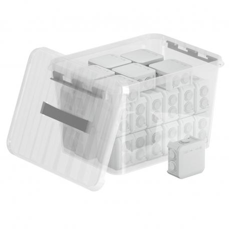 Kabeldoos T-serie met kabelinvoeren Promo Box  |  | IP66 | Transparant